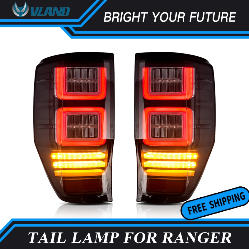 Squential Indictor Копченый светодиодный задний фонарь тормозной светильник для Ford Ranger s