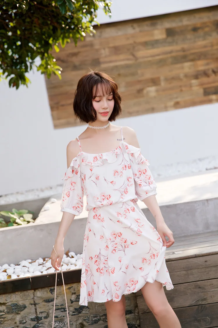 Summer Style Sexy Women Cute Beach Dress Chiffon Beachwear Cover Up Swimwear Vestidos |