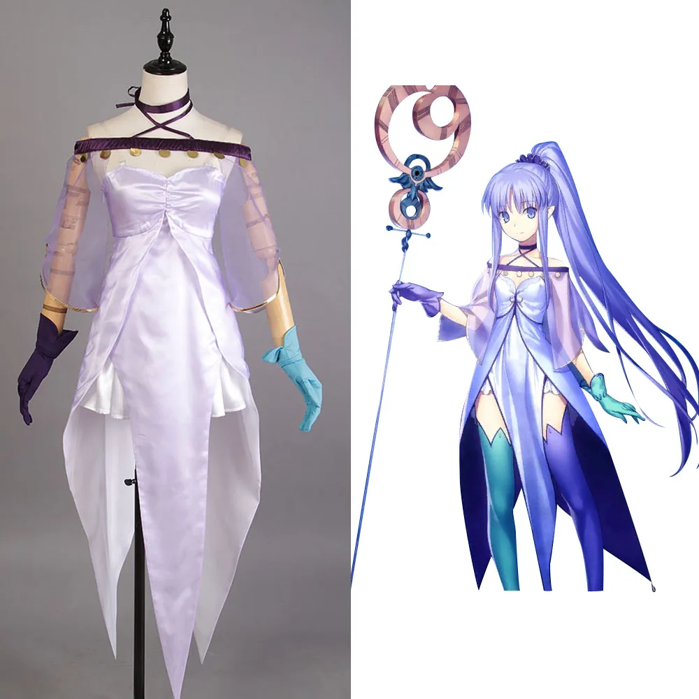 Женский костюм для косплея Fate Grand Order платье Кастер лилии Медеи полный