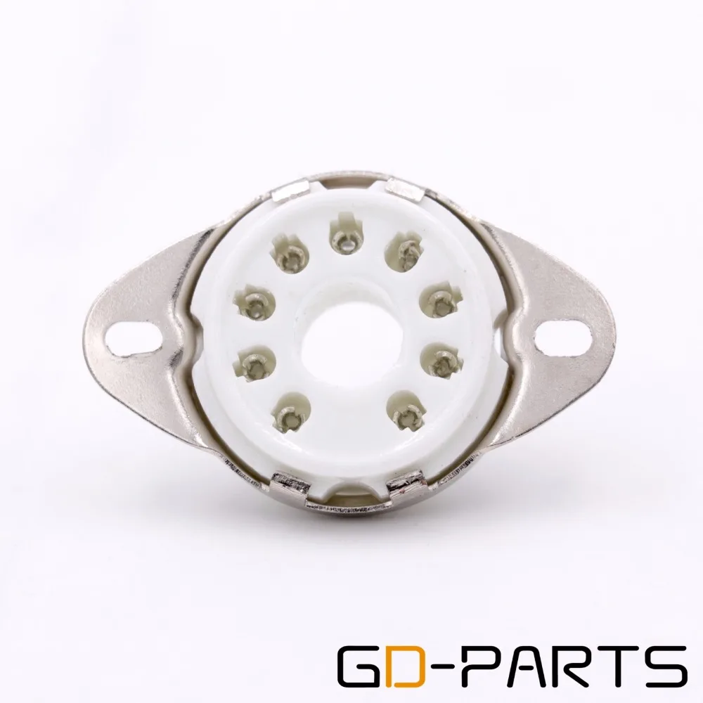 1 шт. B9D керамический 9pin Magnoval трубчатый разъем для EL504 EL519 PL519 Hifi винтажный ламповый усилитель DIY нижний шасси крепление