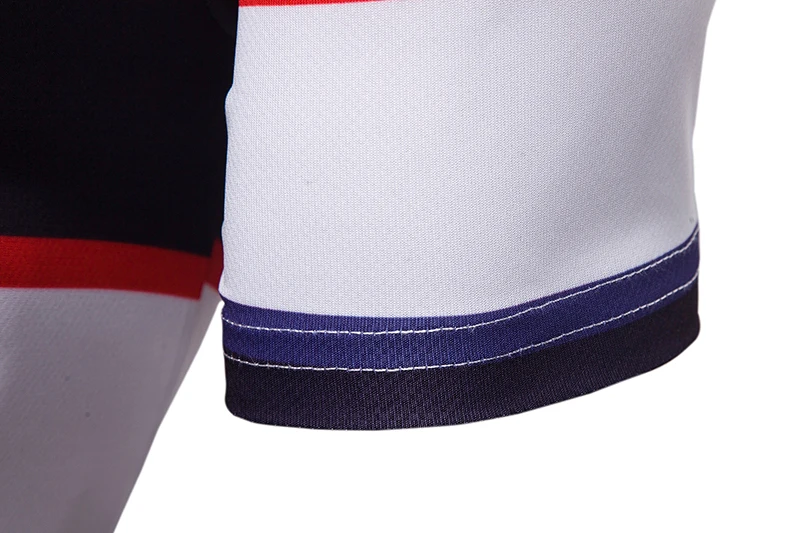 Мужская футболка поло Высококачественная дышащая белая полосатая рубашка с