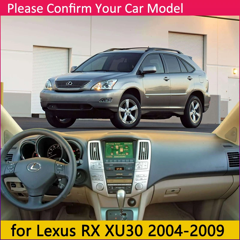 Для Lexus RX 2004~ 2009 XU30 Противоскользящий коврик приборная панель крышка Солнцезащитный коврик защита автомобильные аксессуары RX300 RX330 RX350 RX400h 2006