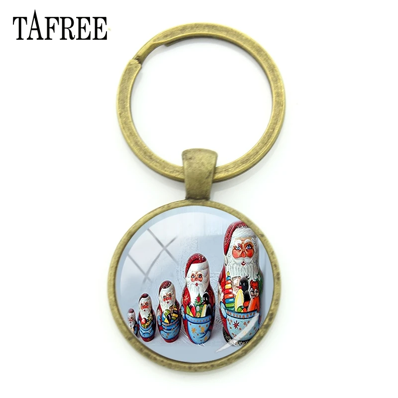 TAFREE модные матрешки кукла ключевая цепочка изображений винтажный дизайн
