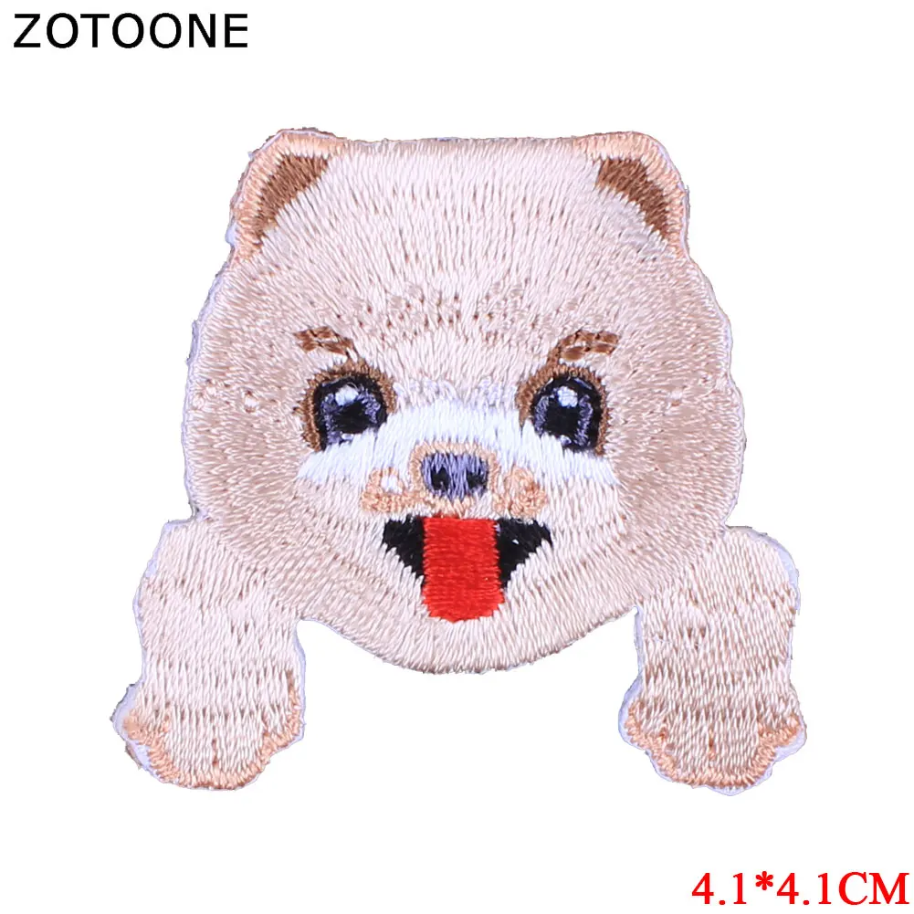 ZOTOONE нашивки в форме собак Diy наклейки милая нашивка Термотрансферная аппликация