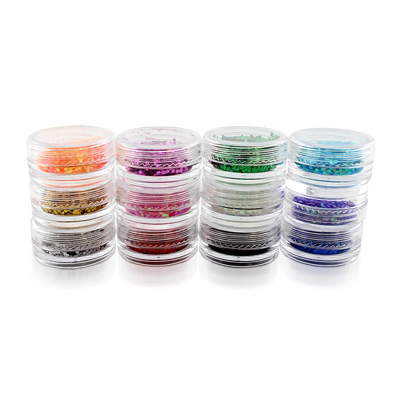 12 шт./лот блестящая пудра для тела мерцающие татуировки цвета акриловый