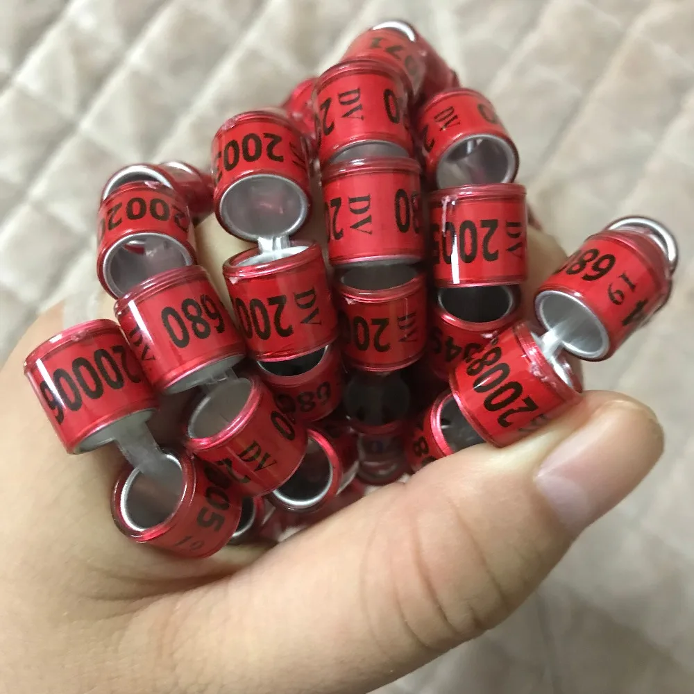 2019 розово-красное DV кольца для голубей bird ring 100 шт./лот | Безопасность и защита