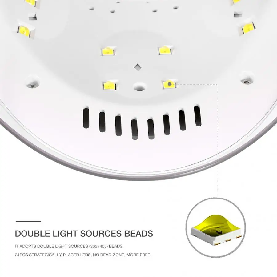 Светодиодный 36 Вт Солнечный светодиодный смарт датчик для ногтей УФ гель