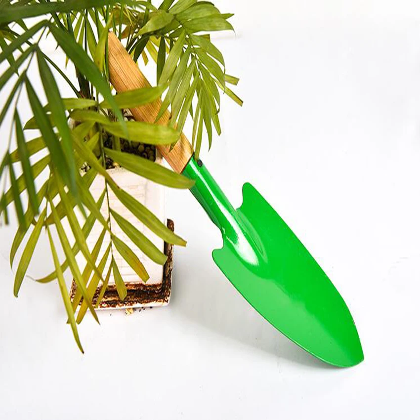 

1PC Garden Tool Small Shovel Iron Trowel with wooden handle Family Balcony Vegetable Planting Weeding Outdoor Portable Tool