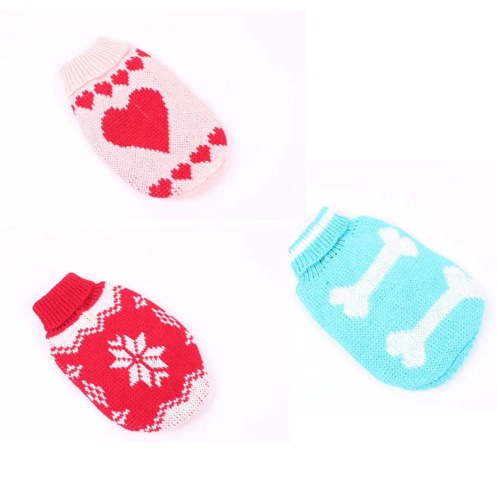 Свитера для собак с высоким воротником сезон осень зима одежда домашних животных