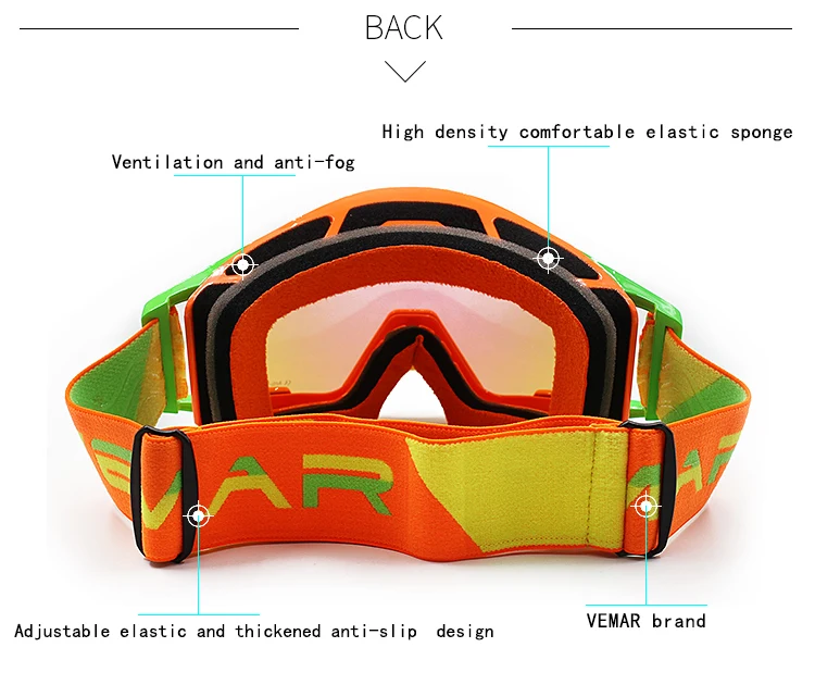 Новые мотоциклетные очки MTB MX МОТОЦИКЛ грязи велосипед шлем очки Экстремальные виды спорта Gafas мотоциклетные очки с пленкой