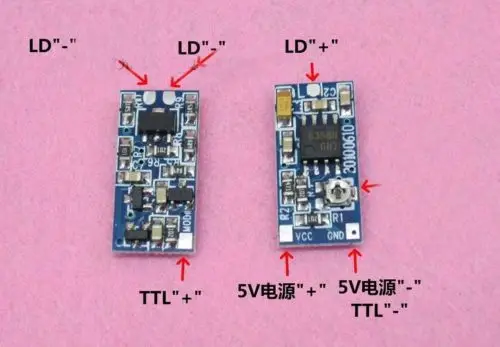 635nm 650nm 808nm 980nm лазерный диод постоянного тока схема привода ttl модуляции dc 5V 50 300