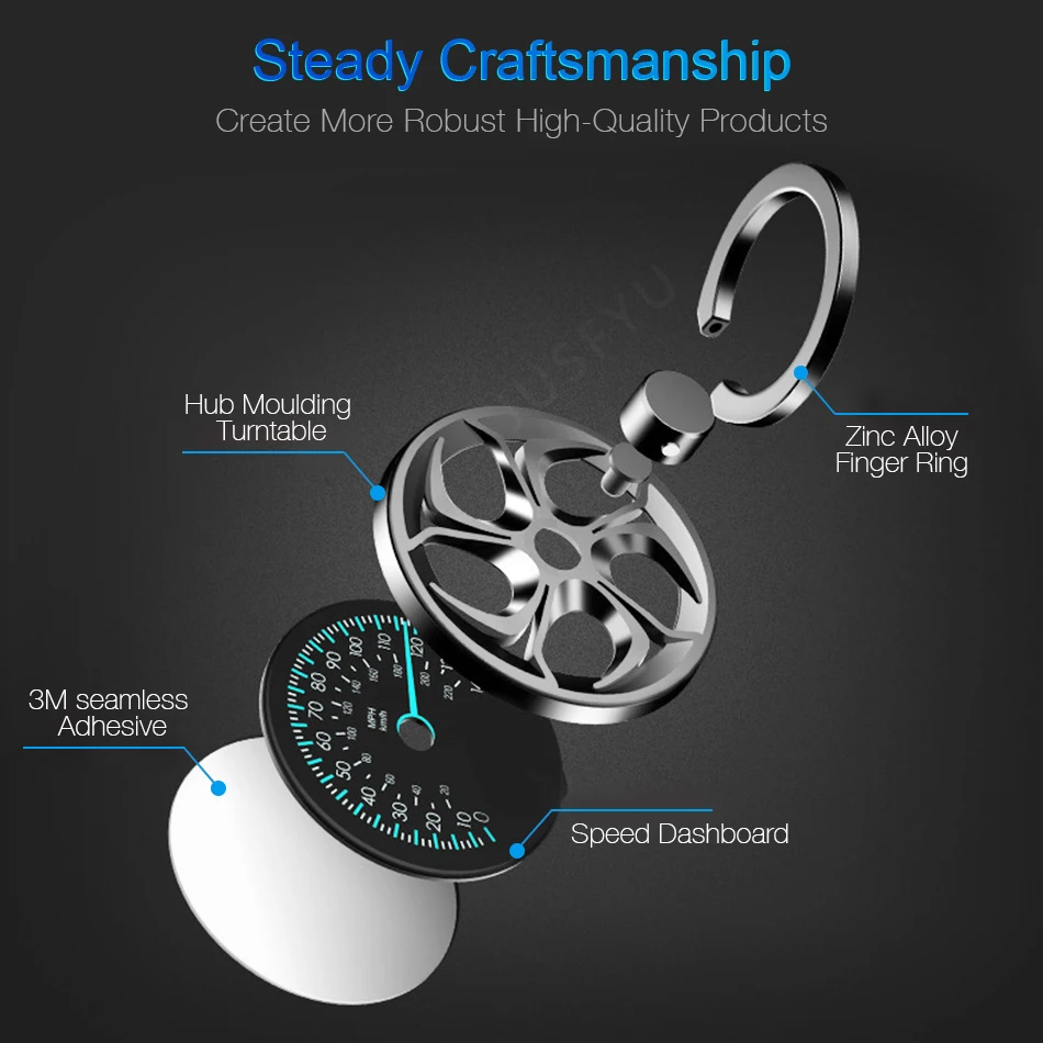 Автомобильный держатель для мобильного телефона с кольцом на палец iPhone 8 X