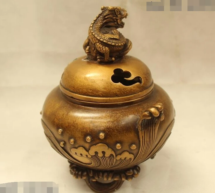 R0720 Подробная Информация о 8 &quotКитайский Народная Фиолетовый Бронзовый carving