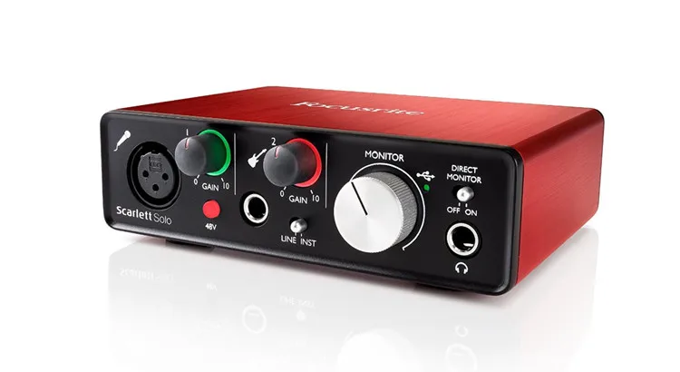 Focusrite Scarlett Solo 2nd gen 2 Вход 2 Выход USB аудио интерфейс звуковая карта с ISK BM-800 Запись конденсаторный микрофон