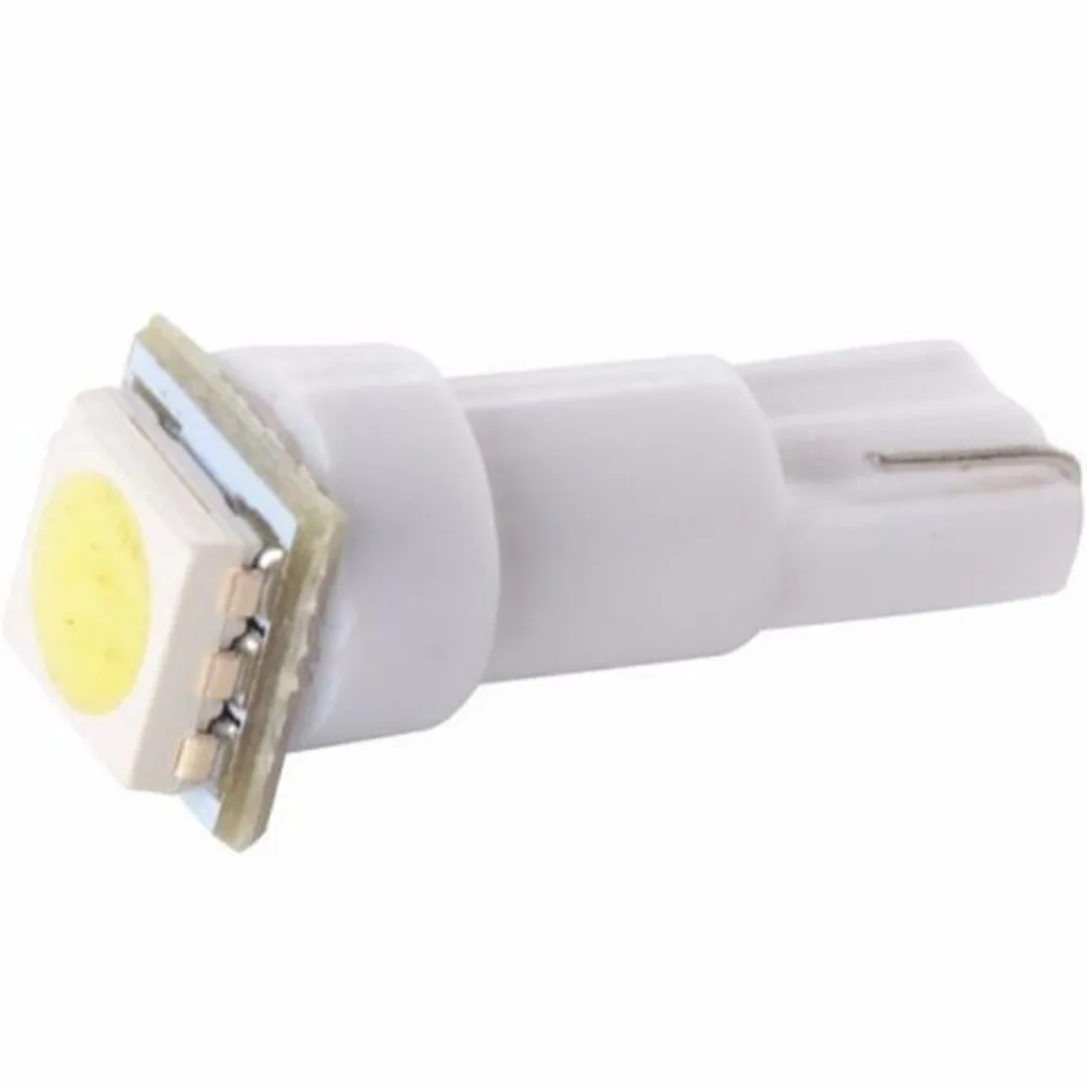 50 шт./лот холодный белый T5 1SMD Светодиодная лампа клиновидный манометр кластер