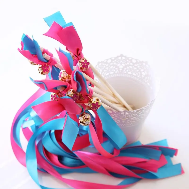 Бесплатная доставка 2 пятнистые ленты (красный + синий) с красочной лента