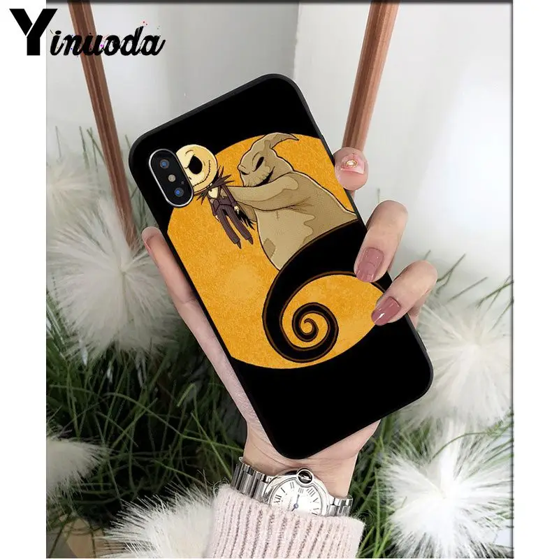 A10 Yinuoda Джек Скеллингтон Забавный Хэллоуин Coque Shell чехол для телефона для Apple iPhone 8 7 6 6S Plus X XS MAX 5 5S SE XR Чехол для мобильного телефона s - Цвет: A10