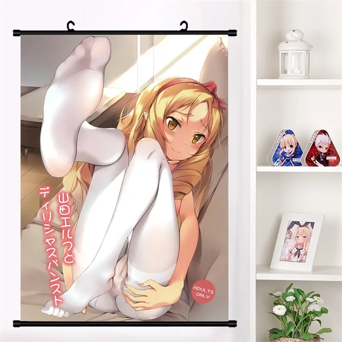 T Японского аниме "eromanga-Sensei" Izumi Sagiri милый настенный свиток Фреска плакат Настенные подвесные плакаты коллекция домашнего декора искусство - Цвет: T