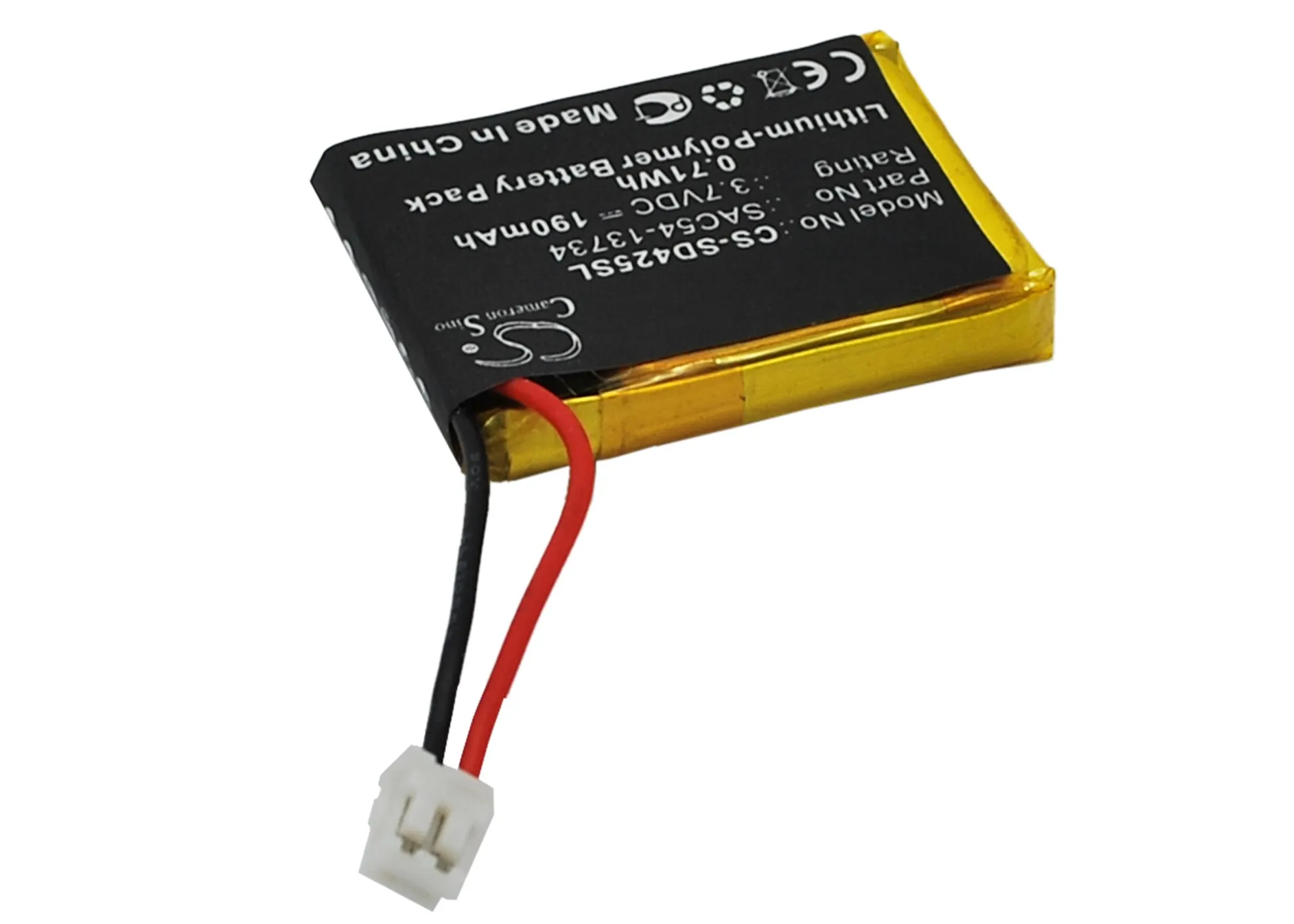 SAC54 13734 батареи Cameron Sino 190mAh для спортивного тренировочного аппарата 425 S FT 125 125W SD
