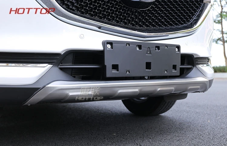 HOTTOP нержавеющая сталь для Mazda CX-5 CX5 Аксессуары для экстерьера Передняя и задняя опорная пластина бампер накладка 2 шт