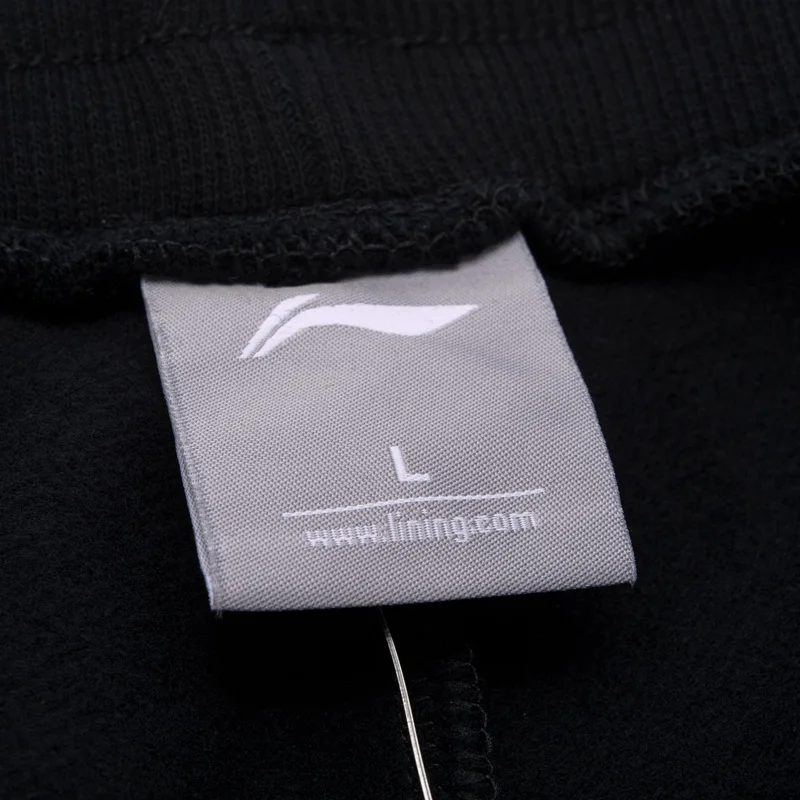 Li-Ning, новинка 90%, мужские трендовые спортивные штаны, обычная посадка, 10% хлопок, полиэстер, подкладка, теплые спортивные штаны AKLM595 CONF17