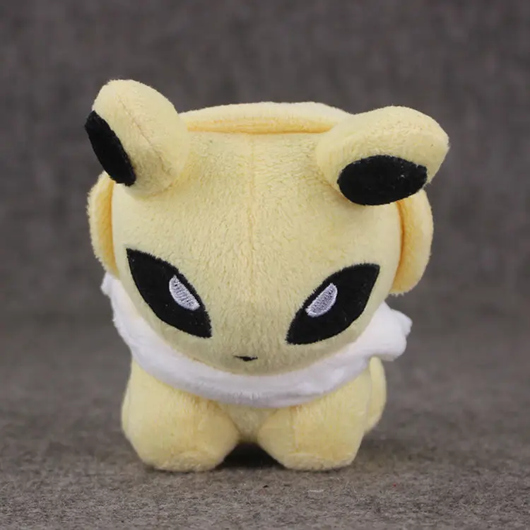 Jolteon Q версия Eevee плюшевые куклы 12 см Glaceon Leafeon Umbreon Espeon Jolteon Vaporeon Flareon Eevee игрушка сильвеон для детей - Цвет: Jolteon