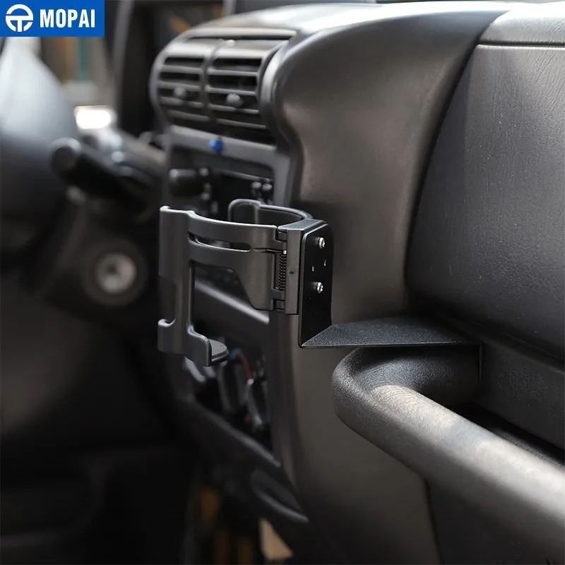 MOPAI Универсальный Автомобильный кронштейн для Wrangler TJ, автомобильный держатель для бутылки, держатель для мобильного телефона для Jeep Wrangler TJ 1997-2006, аксессуары