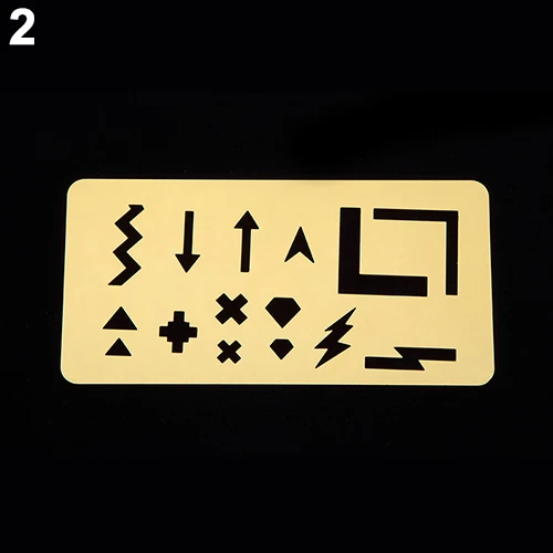 1 лист золотой тон дизайн ногтей полый французский штамповочный трафарет для DIY