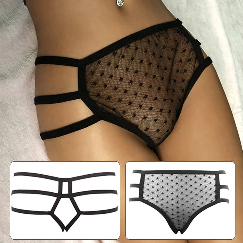 Женские сексуальные прозрачные трусы с вырезами нижнее белье Сетчатое стринги |