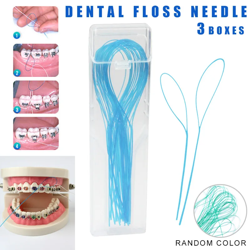35 шт. * 3 упаковки Flosser Ортодонтические брекеты межзубная палочка для чистки зубов