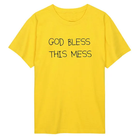 

god bless this mess T shirt womens mens ladies boys girl tee top hipster tumblr tops slogan fashion t shirt casual top tees