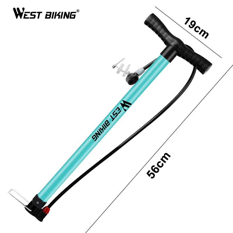 WEST BIKING велосипедный ножной насос 160PSI высокий пресс шины надувной Schrader Presta клапан