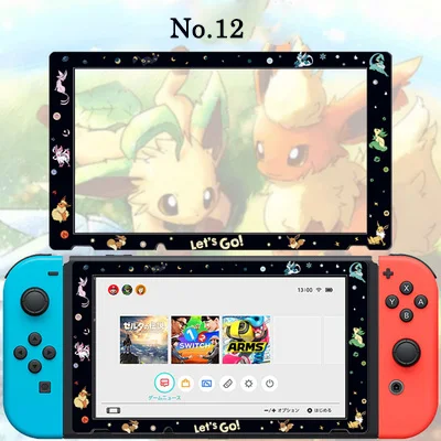 Eevee family Тонкий жесткий защитный чехол с разрезом на заднюю панель для Nintendo Switch NS Console, чехлы для Switch Joy con Let's go Eevee Picachu, разноцветный чехол - Цвет: Eevee family
