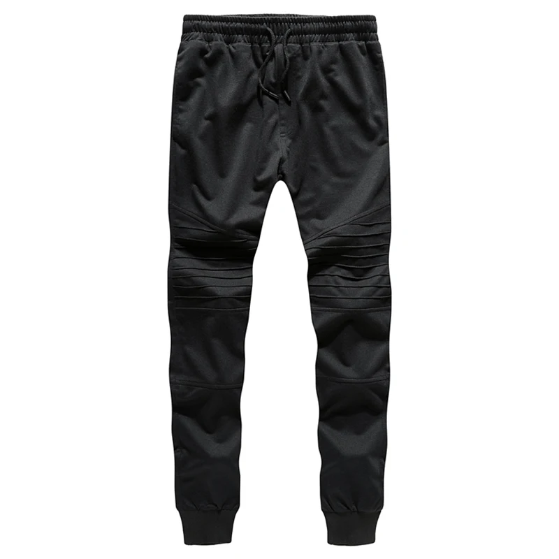 LK43 Black Мужские штаны модные обтягивающие спортивные штаны мужские брюки-Карандаш шаровары Осенние повседневные спортивные штаны мужские эластичные свободные штаны для бега - Цвет: LK43 Black