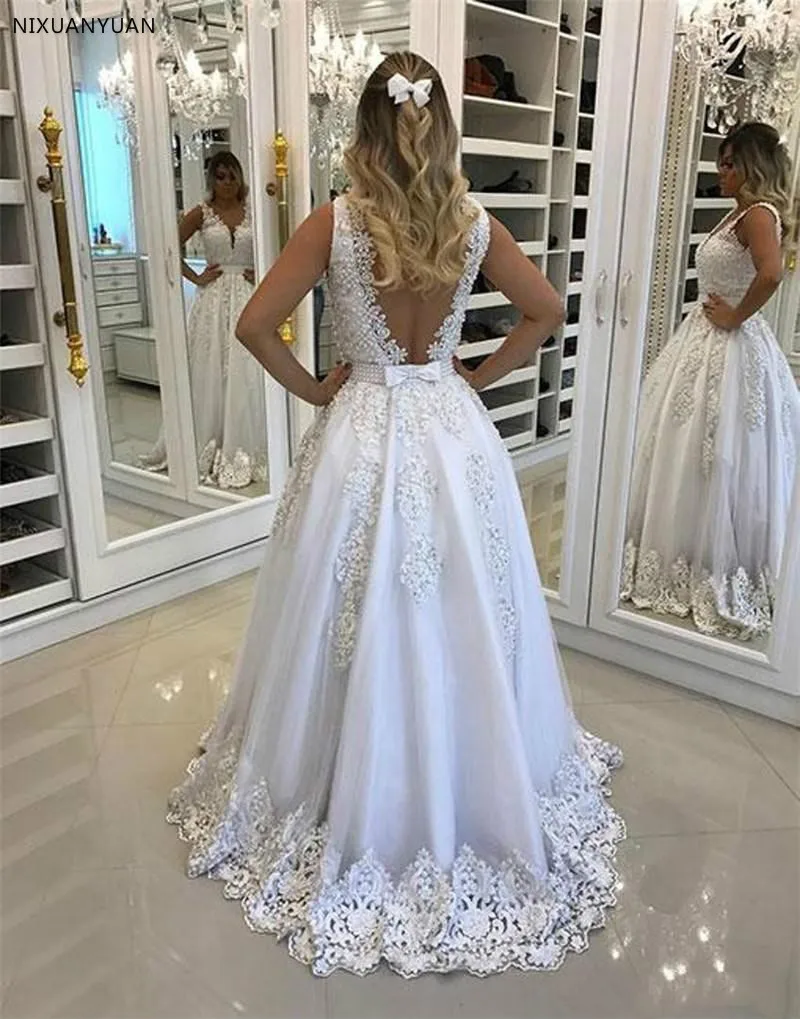 2021 размера плюс роскошное женское кружевное свадебное платье с жемчугом поясом