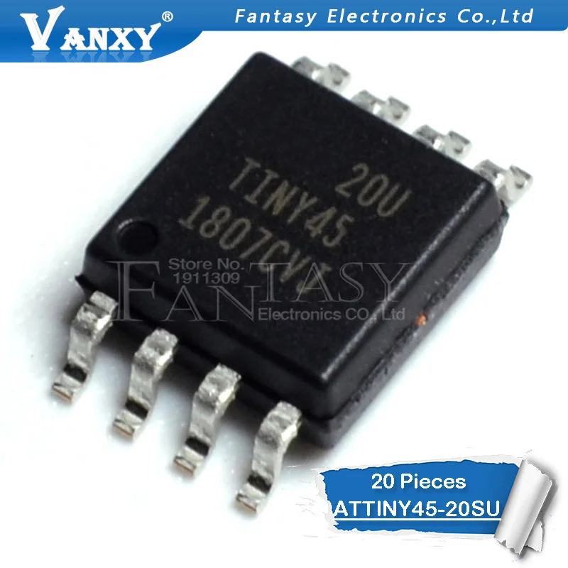 20 шт. флэш-память-8 флэш-память SOP8 ATTINY45 45-20SU новая Оригинальная интегральная схема