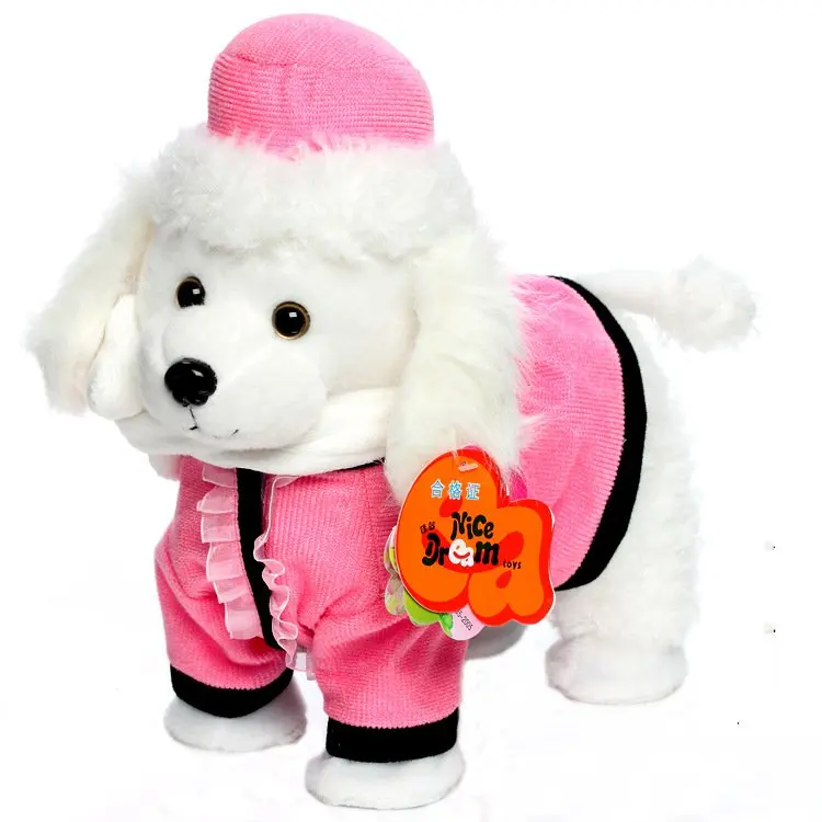 Модные электронные игрушки Тедди собака питомцы для детей ходить игрушка