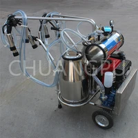 20 24 cowshour high efficiency hand operated mobile milking machine