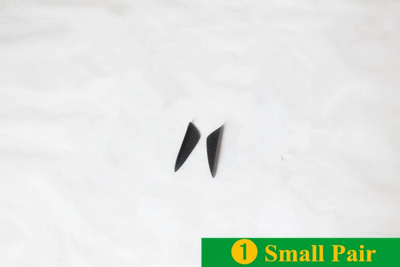 Small Pair Для Mercedes Benz CLA W117 бампер из углеродного волокна Canards класс W117 CL180 CLA200 CLA250 cl45 AMG 2013- сплиттер лоскут Canard - Цвет: Small Pair