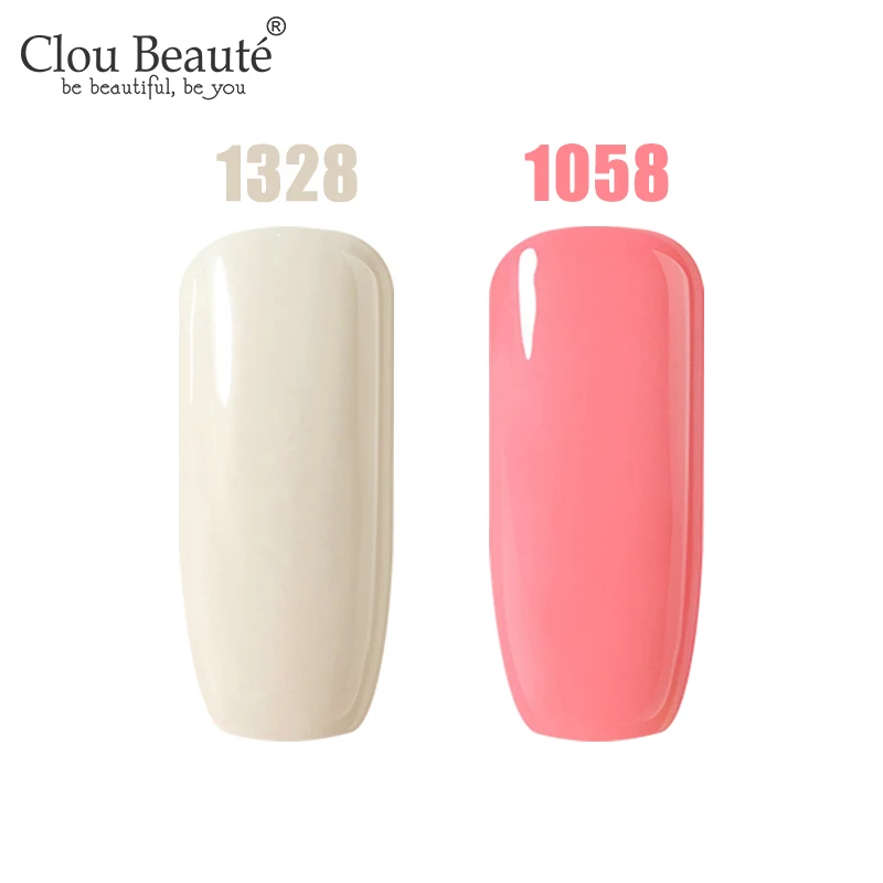 Clou Beaute Гель-лак для ногтей 10 мл УФ светодиодный полуперманентный лак Soak Off Gallak Гибридный гвоздь дизайн основа верхнее покрытие Гель-лак для ногтей - Цвет: 1328 1058