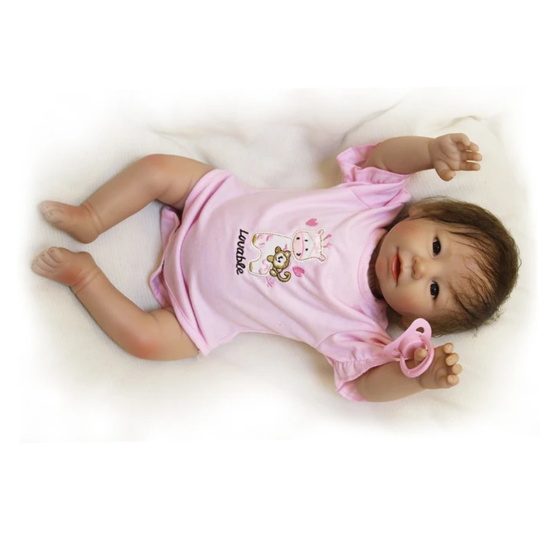 Милые 20 дюймовые Мягкие силиконовые детские модели игрушек куклы Реалистичная