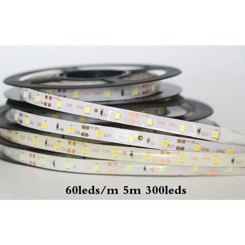 5 м/упак. 2835 SMD более яркая Высококачественная Светодиодная лента постоянного