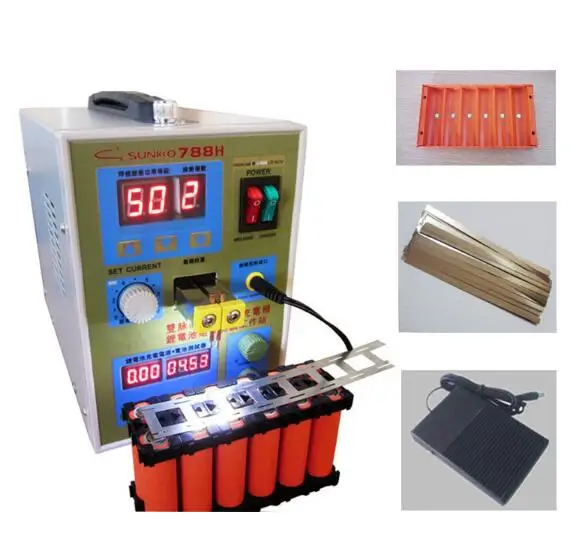 Светодиодный импульсный точечный сварочный аппарат 788H микро компьютер 18650