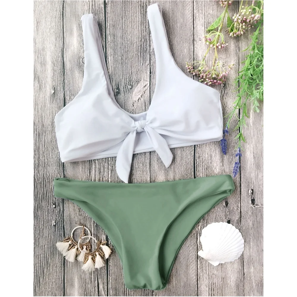 Женский купальник с завязками низкой талией|Купальники| |