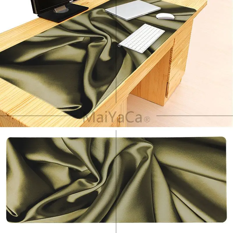 LockEdge 30X80cm MaiYaCa простая дизайнерская Ткань шелковая ткань текстура мышь прочный Настольный большой игровой Противоскользящий идеальный замок ПК компьютерный дескмат - Цвет: LockEdge 30X80cm