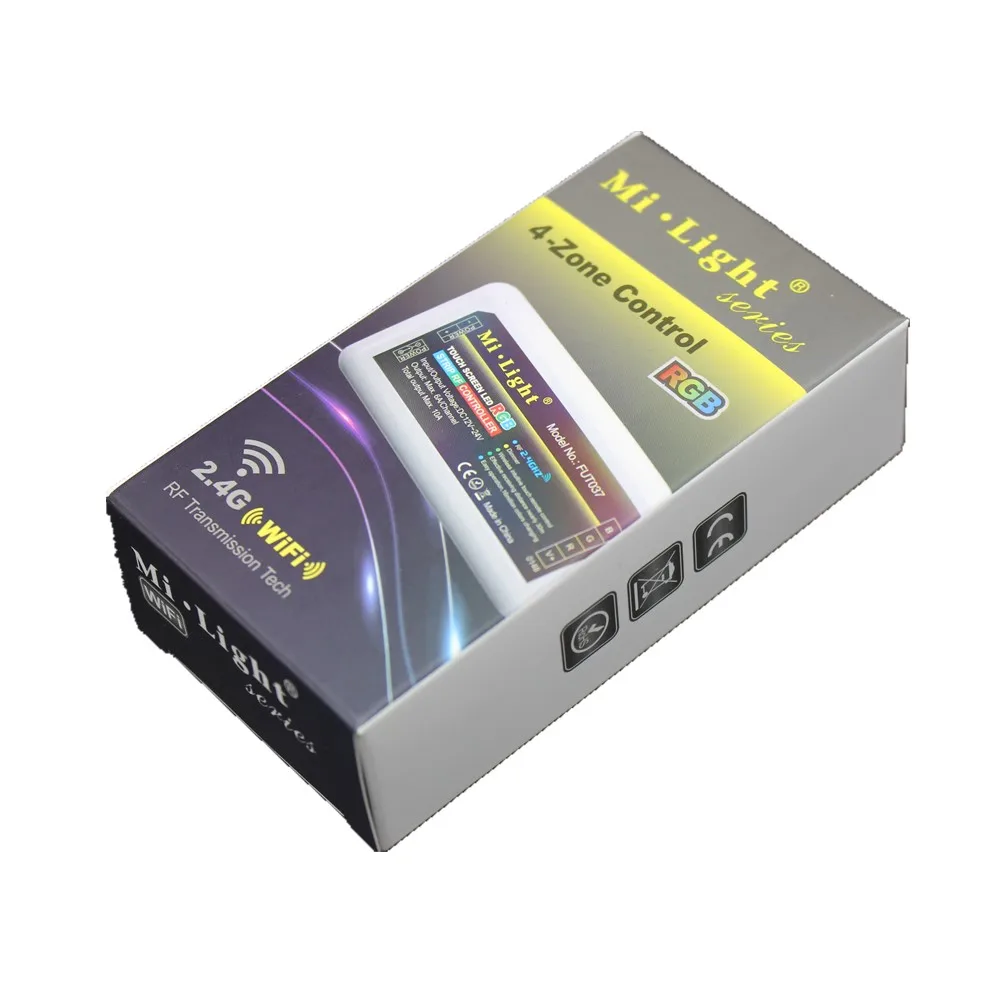 DC12V 24V беспроводной пульт управления Mi Light 2 4G 4 зоны RF RGB LED контроллер Диммер для 5050