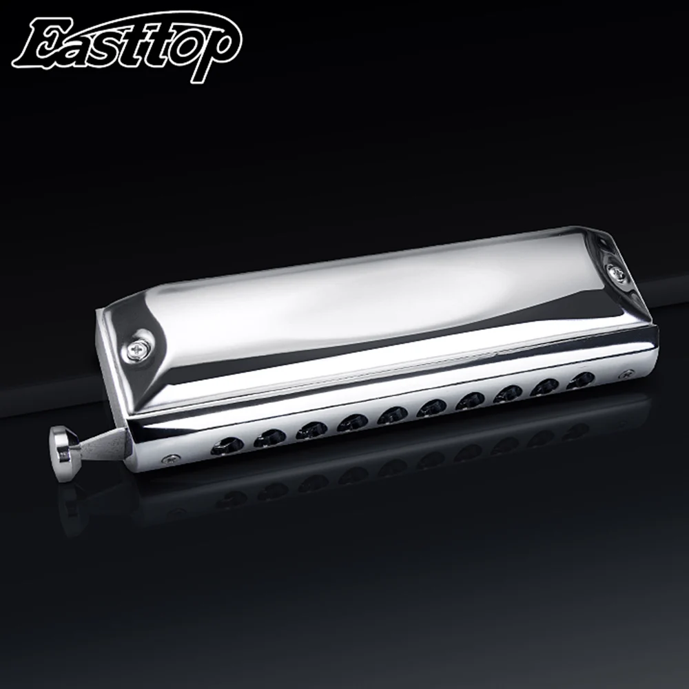 Easttop Хроматическая губная гармоника 10 отверстий Хроматическая арфа рот органные инструменты Ключ C ABS гребень Музыкальные инструменты Восток Топ T1040