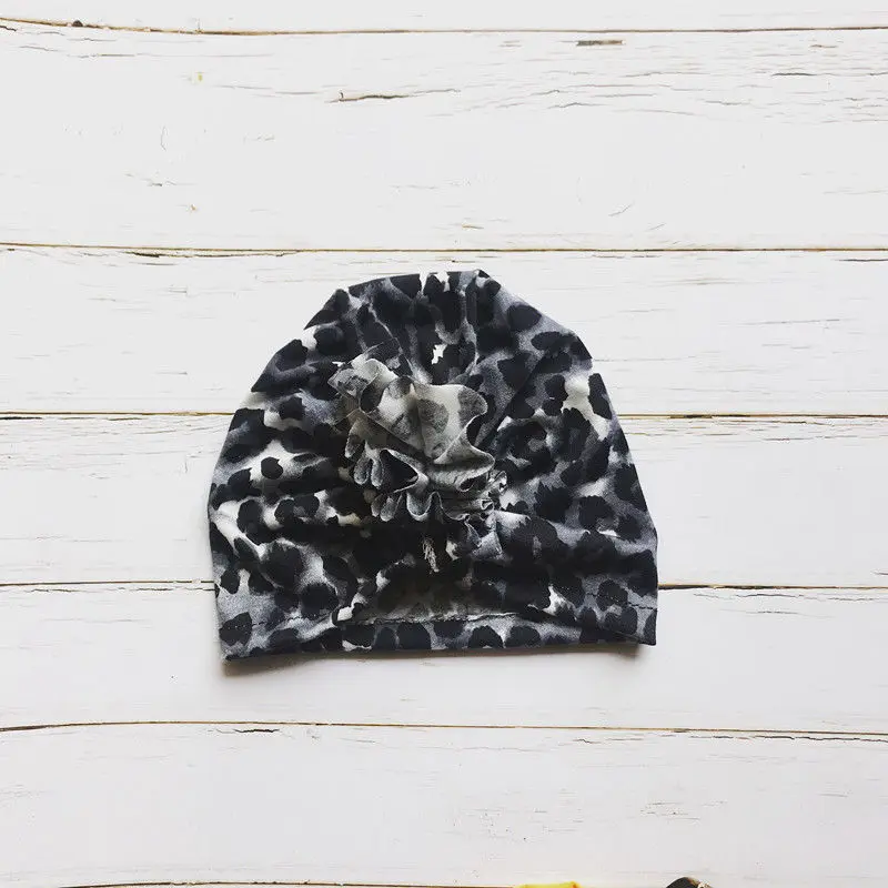Newborn top knot cap Baby Leopard turban Infant Knot hat Accessoire Head Wrap Headwarps For Girls Faixa Cabelo Para Bebe H260S | Детская