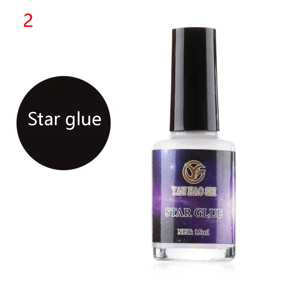 15 мл DIY Galaxy Star клей для ногтей клеевой гель переводная наклейка аксессуары маникюрные инструменты для наклейки из фольги для переноса советы - Цвет: 2