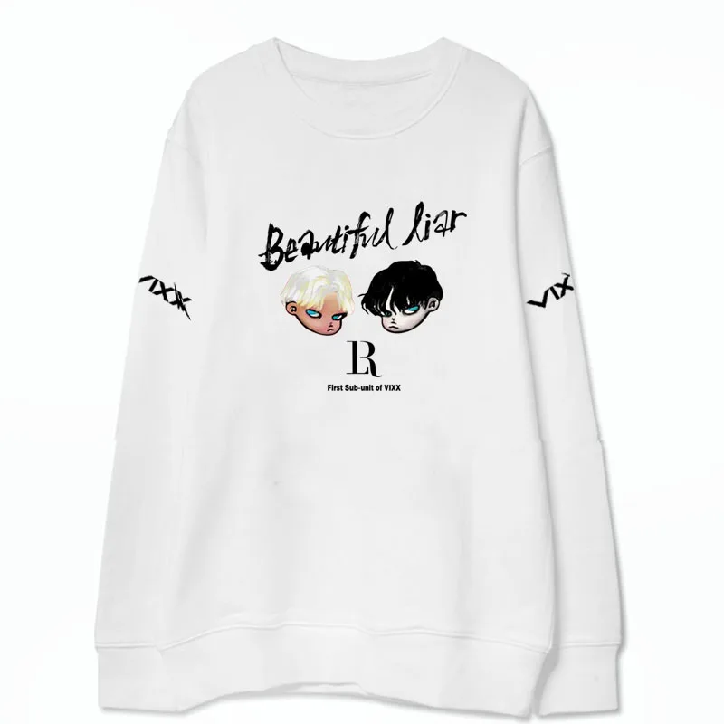 Толстовка с капюшоном Vixx Read album красивая принтом лжец о образный воротник модные